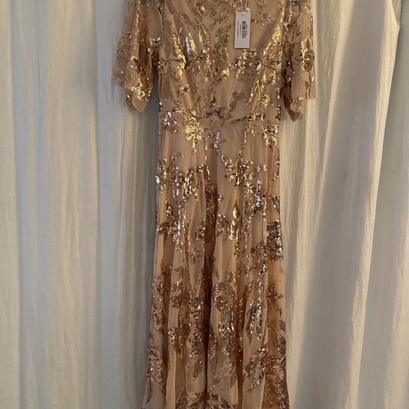 Baltic Born Lucy Sequin Dress | Rose Gold Size SS - Picture 6 of 7
